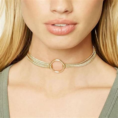 opshineqo  fashion sexy gold jewelry bohemian delicate necklace