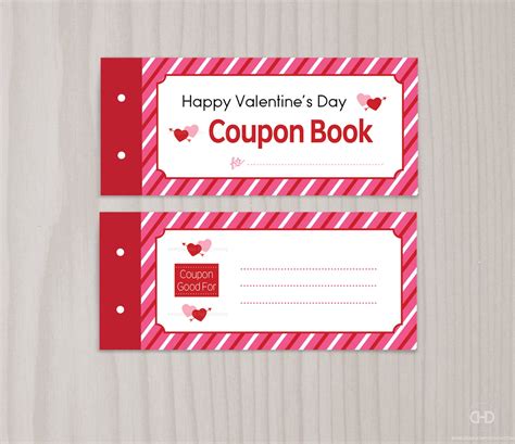blank printable valentine s day coupon book love coupons