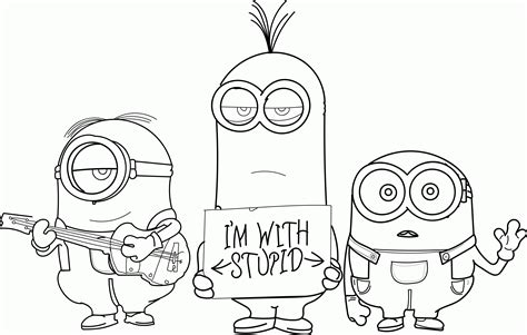 minions coloring pages coloring pages