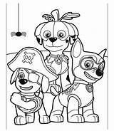 Paw Patrol Pages Coloring Halloween Clipart Library Clip sketch template