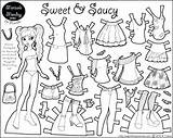 Coloring Paper Pages Doll Printable Dress Dolls Barbie Wedding Getcolorings Color Print Girl Kids sketch template