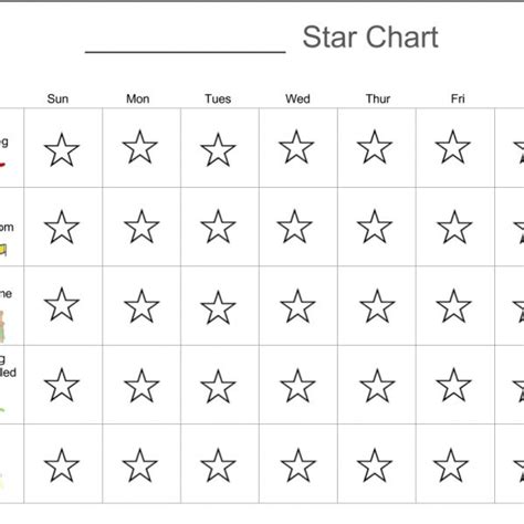 preschool behavior chart     homeschool star chart