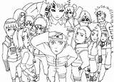 Coloring Naruto Pages Printable Fox Shippuden Forkids Print sketch template