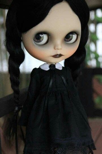 wednesday dark pretty things blythe dolls gothic dolls dolls