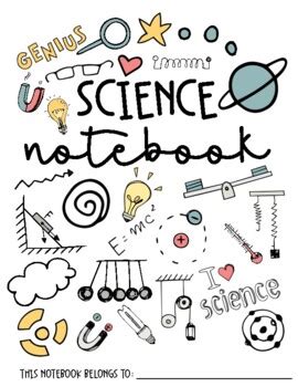 science notebook cover  chalk    style tpt