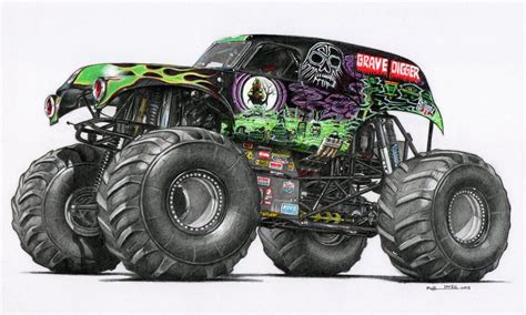 grave digger drawing  paintingvalleycom explore collection