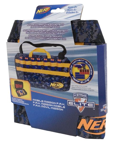 nerf elite mobile mission transport case toys games outdoor toys blasters foam play