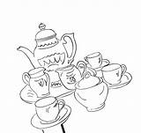 Coloring Pages Kitchenware sketch template