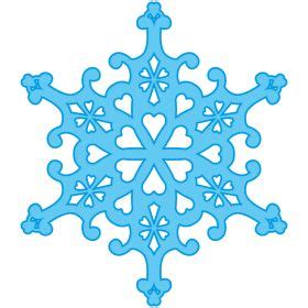 blue snowflakes clipart snowflake template printable snowflake