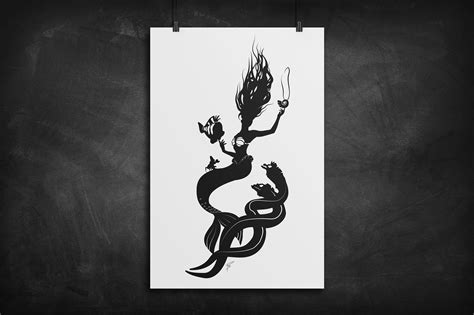 mermaid silhouette art print art   pigg