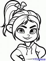 Coloring Pages Vanellope Ralph Wreck Draw sketch template