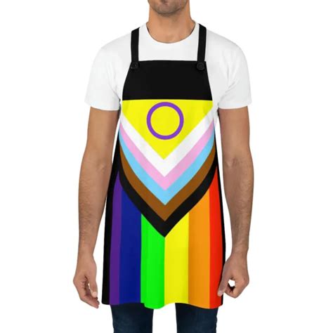 apron lesbian gay bi transgender queer intersex lgbtqi pride flag