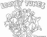 Tunes Coloring Pages Looney Colouring Printable Color sketch template