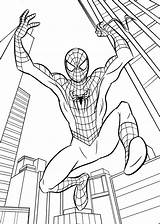 Coloring Spiderman Pages Birthday Happy Toddlers sketch template