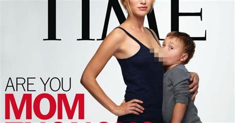 time magazine cover of breastfeeding mom sparks intense debate on