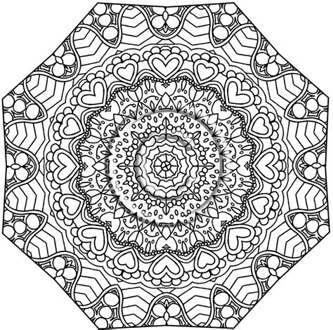 kaleidoscope coloring pages  adults  getdrawings