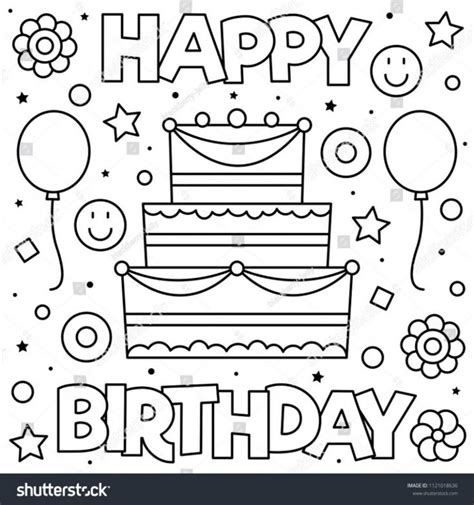 awesome printable birthday cards  kids happy birthday coloring