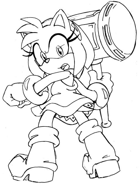 Sonic Boom Amy Rose Holds Her Huge Hammer