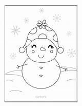 Coloring Snowman Pages Christmas Baby Carter Absolutely Adorable Click sketch template