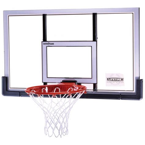 panier de basket mural reglable avec arceau dunk  planche plexi