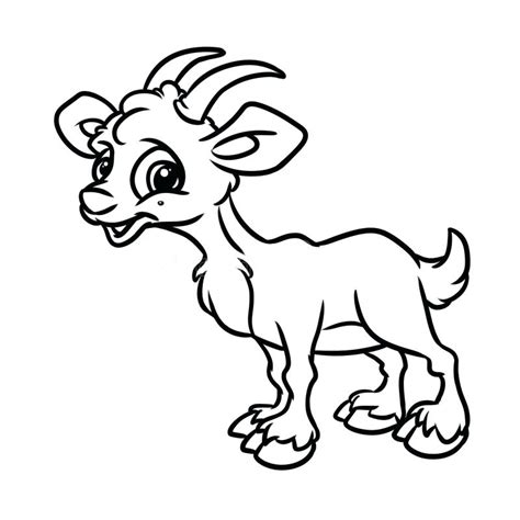 baby goat colouring pages sketch coloring page