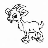 Goat Coloring Goats Cartoon Drawing Billy Easy Animal Printable Illustration Gruff Three Getdrawings Clipartmag Getcolorings sketch template