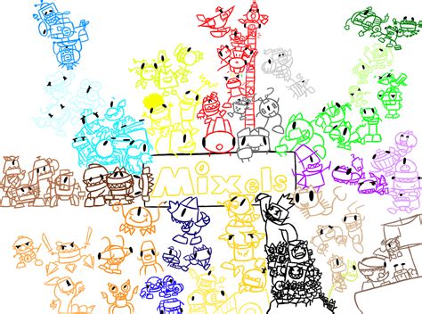 mixels stay   numovum  deviantart cartoon network art lego creative rainbow