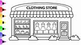 Store Drawing Clothing Draw Kids Drawings Paintingvalley sketch template