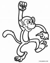 Monkey Coloring Pages Drawing Flying Printable Kids Cool2bkids Clipartmag sketch template