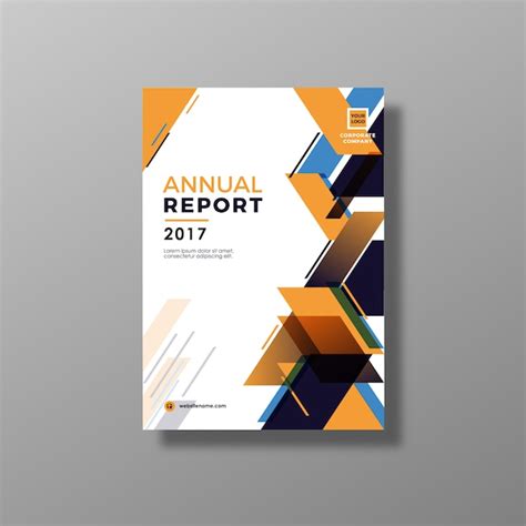 vector modern annual report design