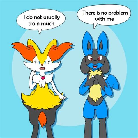 Braixen And Lucario Do You Guys Go Out And Train If So Can