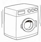 Lavadora Objetos Lavadoras Nevera Primaria Maestra Neveras Armar Waschmaschine Electrodomésticos Haga Ampliado Haya sketch template