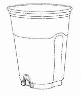 Cup Drawing Patents sketch template