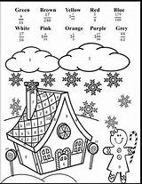 Christmas Fractions Worksheet Algebra Pre Activity Coloring Distance Learning Preview Adding Teacherspayteachers sketch template