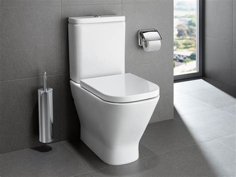 gap rimless close coupled   wall bottom inlet toilet suite soft close quick release