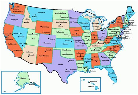 united states map list