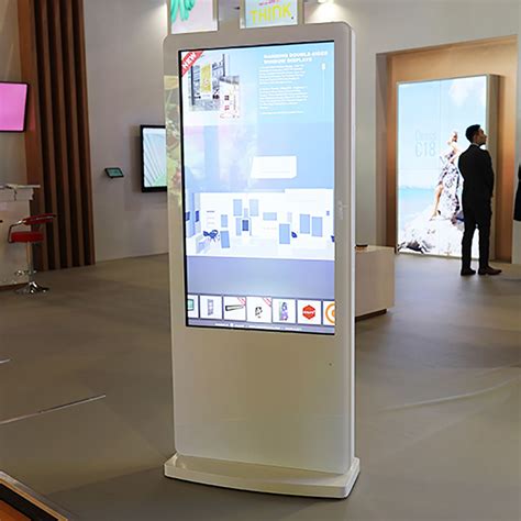 freestanding interactive digital touch screen touch screen interface interactive display