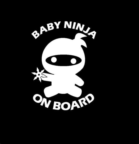 baby ninja vinyl decal stickers