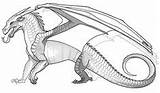Nightwing Icewing Hybrid Wings Fire Base Coloring Dragons Dragon Deviantart Icewings Hybride Wikia sketch template