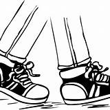Feet Walking Drawing Clipart Paintingvalley Drawings Clipartmag sketch template