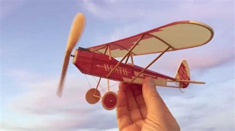 vintage model airplane  rubber powered  heath parasol start
