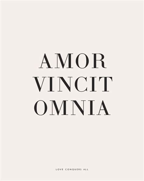 amor vincit omnia words in print frasi di latino