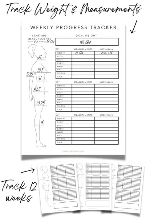 printable fitness tracker  pages