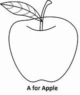 Apple Coloring Pages Book Kids Colouring Color Preschool Coloringpagesfortoddlers Choose Fresh Fruit Blank Letter Learn Board sketch template