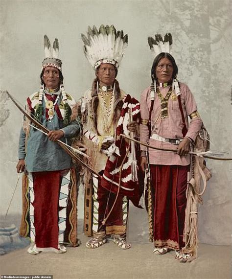 years  real native americans proudly posed   camera