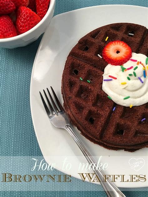 brownie waffles · the typical mom