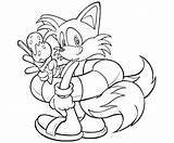 Tails Coloring Sonic Pages Nine Friends Color Printable Fox Christmas Getcolorings Getdrawings Print Colorings sketch template