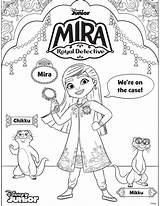 Mira Detective Royal Coloring Pages Cartoon Coloringonly Cute Sheets Enjoy Three These Anoop sketch template