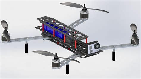 typezero diy quadcopter fpv frame   model cgtrader