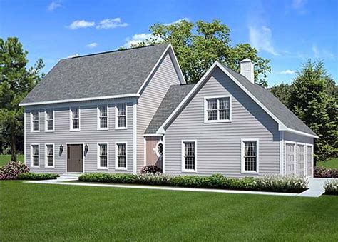 classic center hall colonial  architectural designs house plans